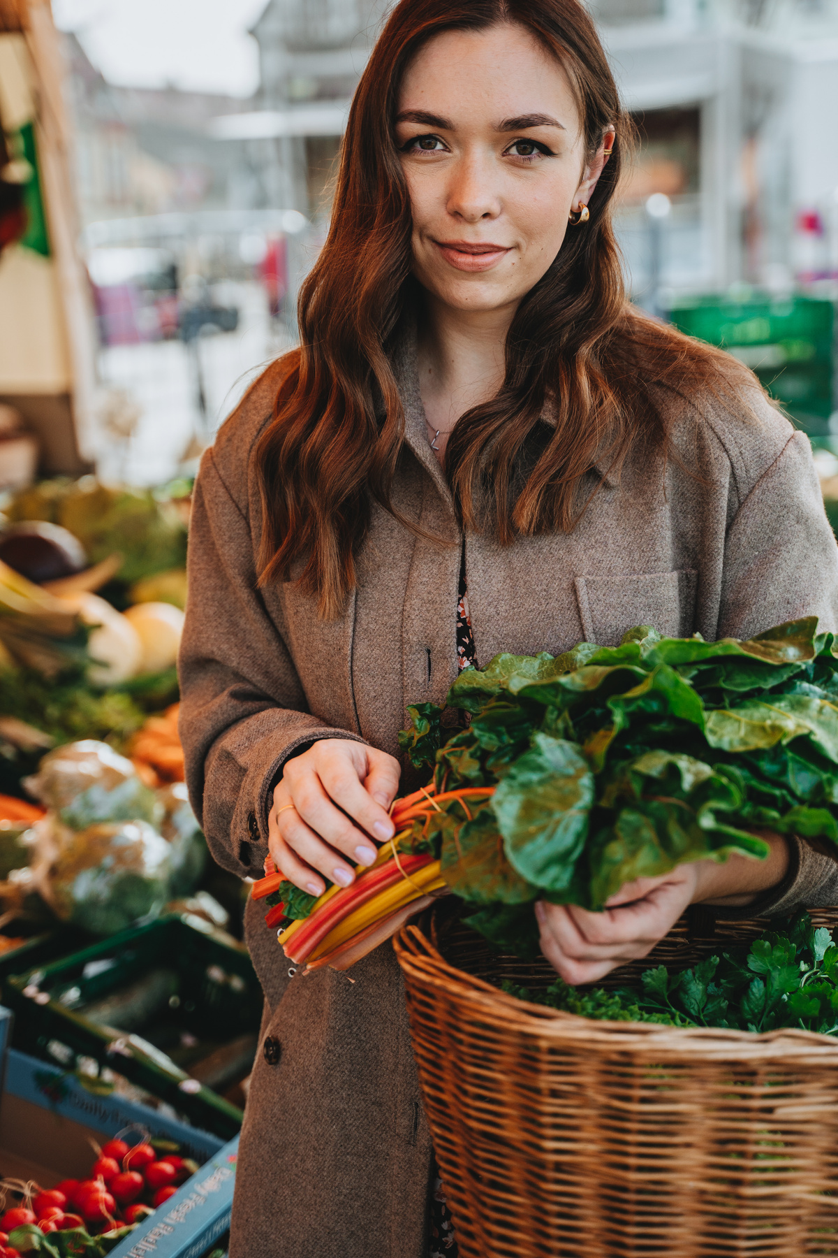 A Woman Shopping for Vegetables